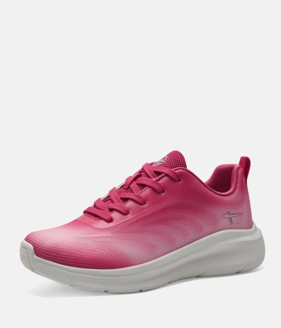 Tamaris Tamaris Super Light Pink Vegan Trainers New