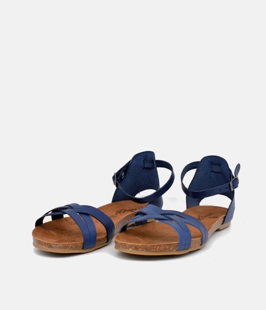 Mustang Mustang Fashionable Blue Ankle Strap Sandals Online