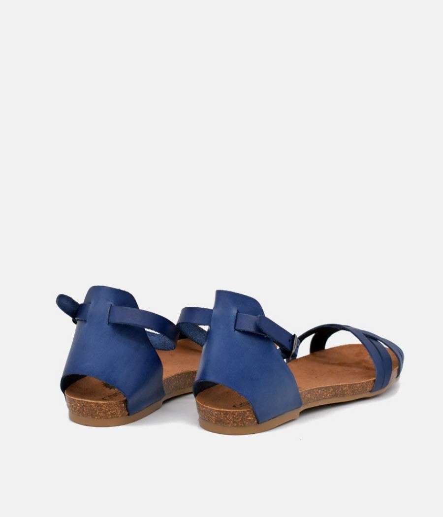 Mustang Mustang Fashionable Blue Ankle Strap Sandals Online