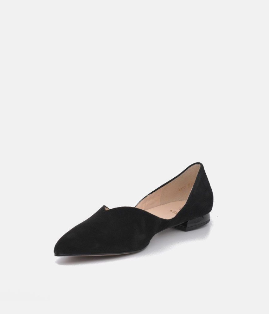 Hogl Hogl Chic Plush Black Suede Flats Online