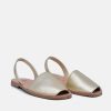 Ria Ria Elegant Metallic Golden Abarca Sandal Clearance