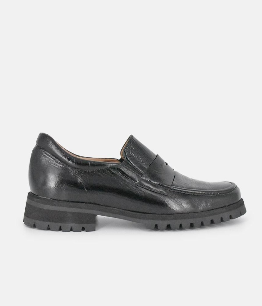 PieSanto Piesanto Deluxe Black Leather Loafers Clearance