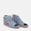 Palmiya Pretty Blue Open Toe Sandal Booties Online