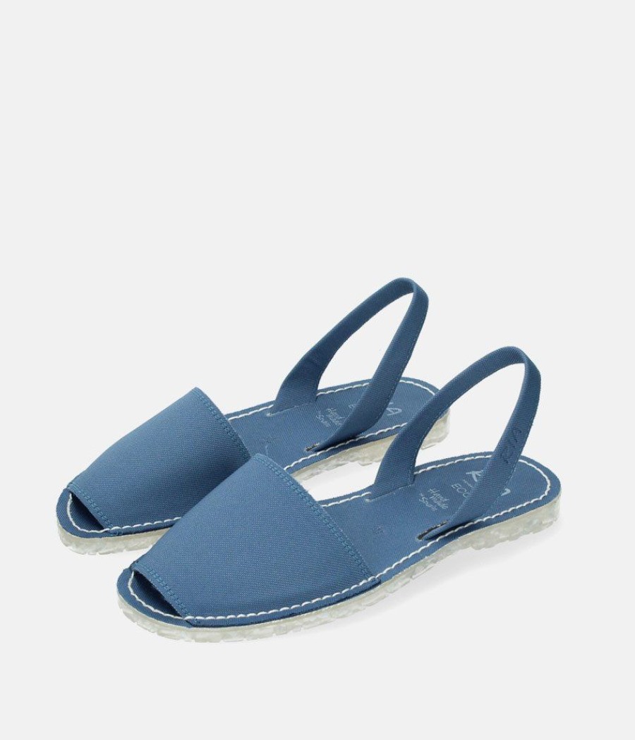 Ria Ria Vegan Seaqual Versatile Blue Abarca Sandal Wholesale