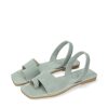 Ria Ria Plush Green Suede Toe-Post Abarca Sandals Best