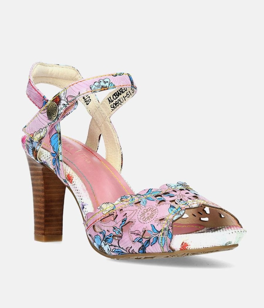 Laura Vita Laura Vita Pretty Pink High Heel Sandals New