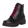 Jana Jana Funky Black/Red Ankle Boots Best