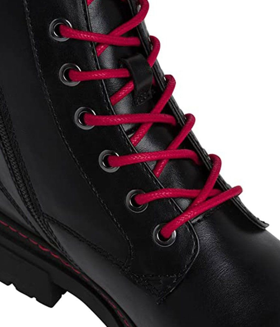 Jana Jana Funky Black/Red Ankle Boots Best