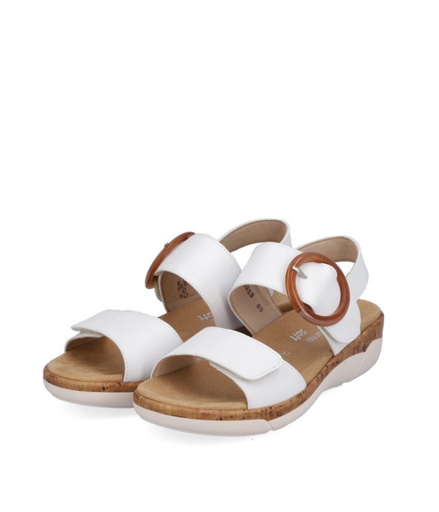 Remonte Remonte Fashionable White Wedge Sandals Online