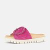 Gabor Gabor Stylish Pink Suede Mule Sandals Wholesale