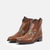 TallGalls Tall Galls Premium Brown Leather Star Boots Wholesale