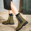 Sioux Sioux Premium Green Suede Ankle Boots Clearance