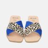 Ria Ria Fab Cheetah Leather Slip On Sandals Online