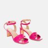 Andres Machado Versatile Hot Pink Occasion Leather Sandals Wholesale