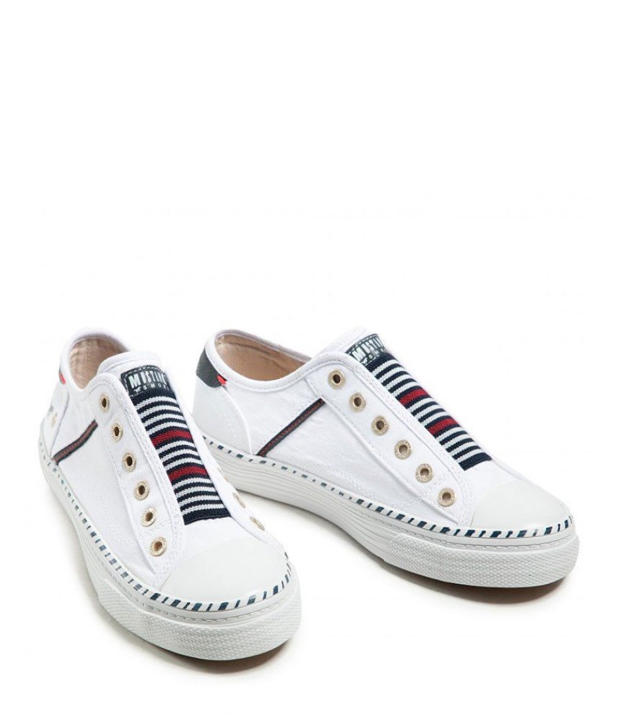 Mustang Cute Mustang Slip On White Fashion Trainers Online