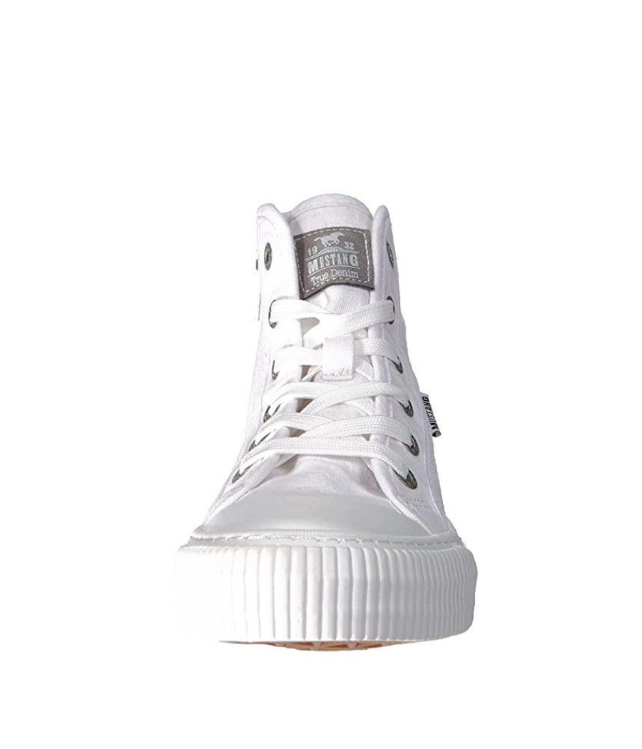 Mustang Mustang Versatile White Hi-Top Trainers Online