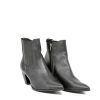 Belle & Lucy Belle & Lucy Black Cowboy Style Ankle Boot Clearance