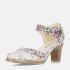 Laura Vita Laura Vita Chic Mary Jane Floral Block Heels Best