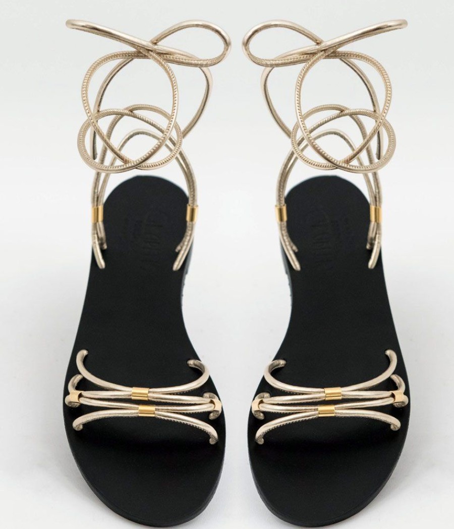 Glaritis Glaritis Gorgeous Strappy Gold Europa Sandals Hot