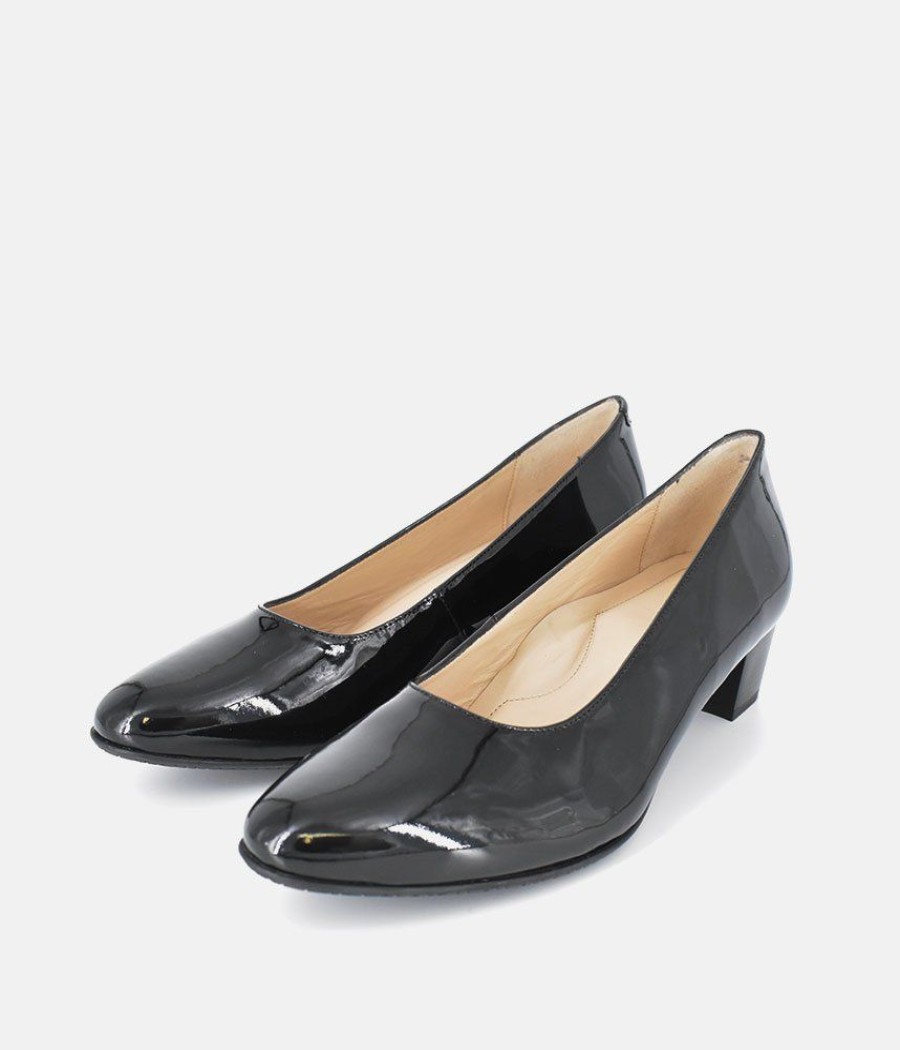 Cinderella Shoes Cinderella Shoes Classic Soft Black Patent Court Shoes Online