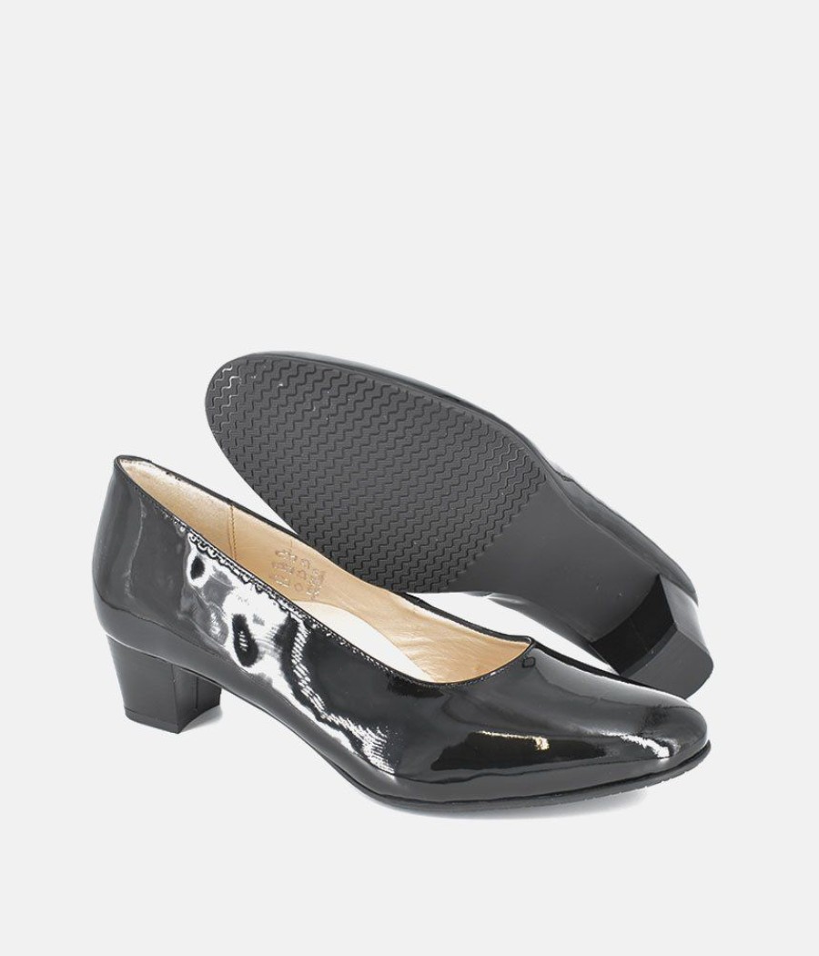 Cinderella Shoes Cinderella Shoes Classic Soft Black Patent Court Shoes Online