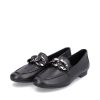 Remonte Remonte Stylish Black Leather Slip On Shoe Wholesale