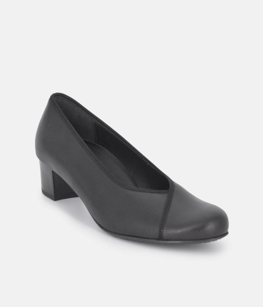 Semler Semler Stylish Black Patent Court Shoes Best