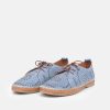 Palmiya Comfortable Blue Leather Shoes Online