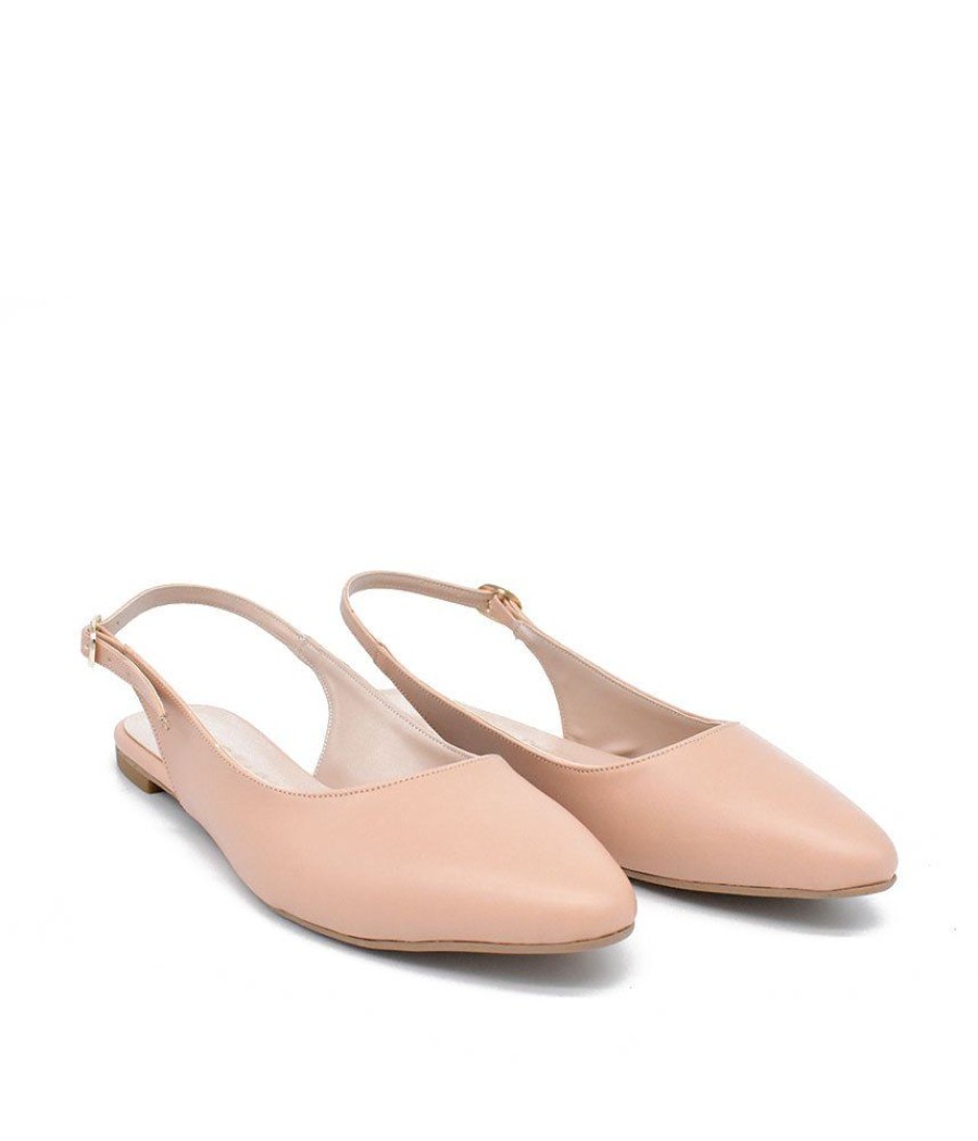 Belle & Lucy Stylish Beige Slingback Flats Best