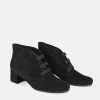 Semler Semler Chic Black Suede Curvy Ankle Boots Hot