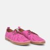 Palmiya Comfortable Hot Pink Leather Shoes Clearance