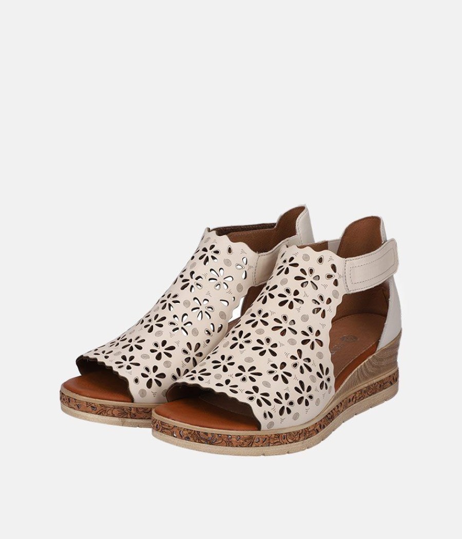 Remonte Remonte Pretty Beige Wedge Sandal Online