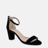 Cinderella Shoes Cinderella Shoes Classic Ankle Strap Suede Block Heels Online