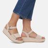 Remonte Remonte Simple Beige Suede Platform Sandals Hot