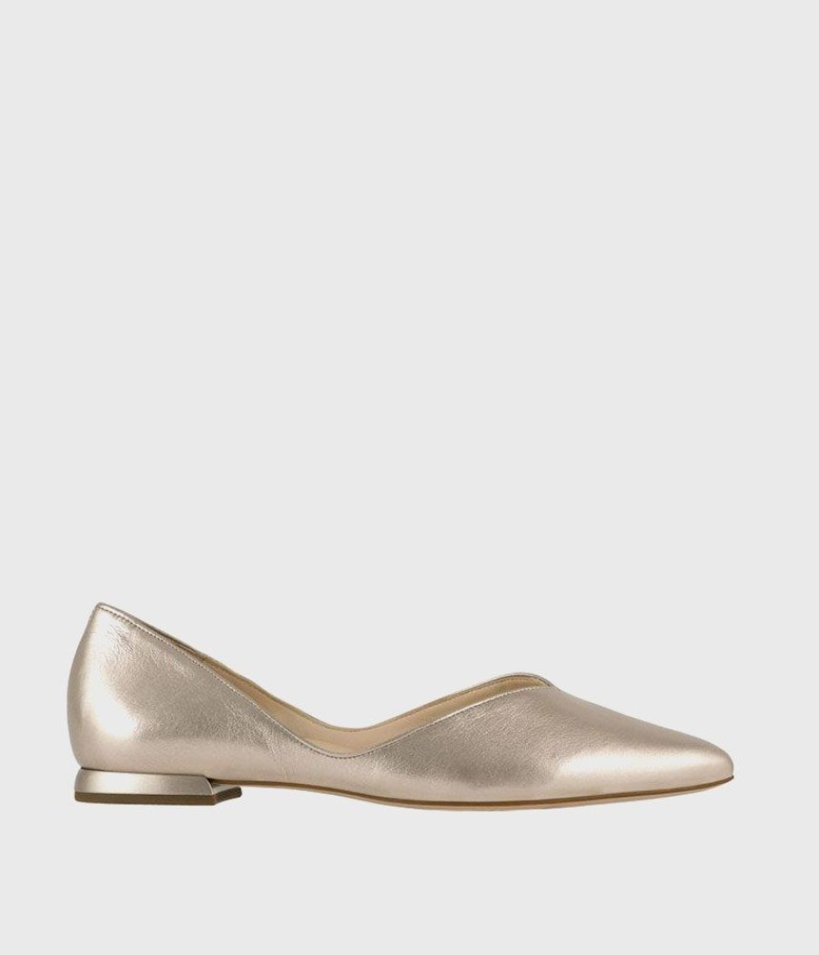 Hogl Hogl Chic Metallic Gold Flats Online