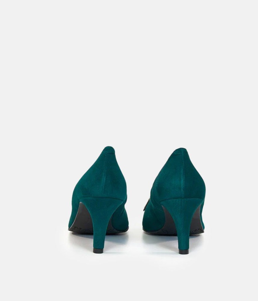 Brenda Zaro Brenda Zaro Glamorous Green Bow Heels Wholesale