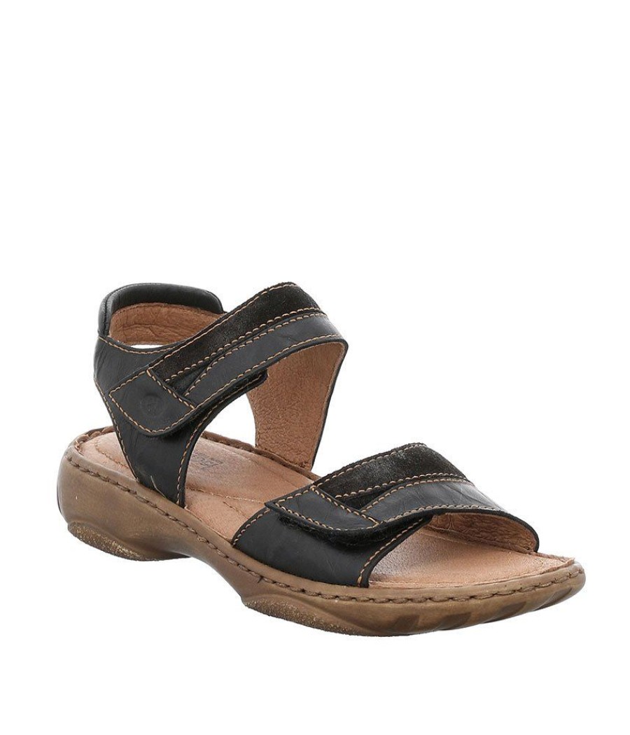 Josef Seibel Josef Seibel Black Combi Ladies Sandal Hot