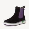 Jana Jana Stylish Vegan Black/Purple Chelsea Ankle Boots Online