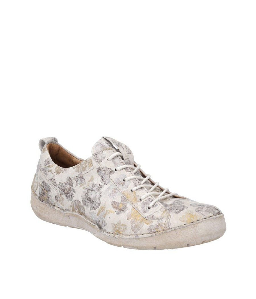 Josef Seibel Josef Seibel Pretty Floral Leather Lace Up Shoe Best