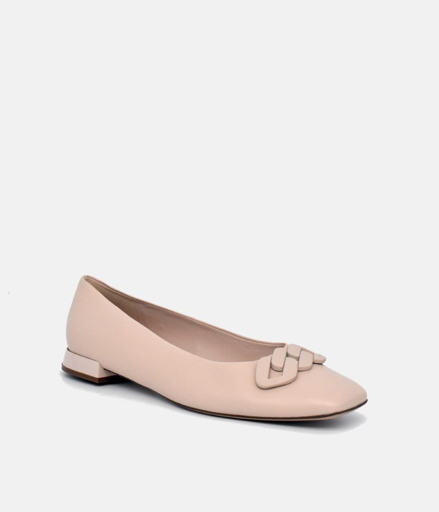 Hogl Hogl Stylish Neutral Ballerina Flats Online