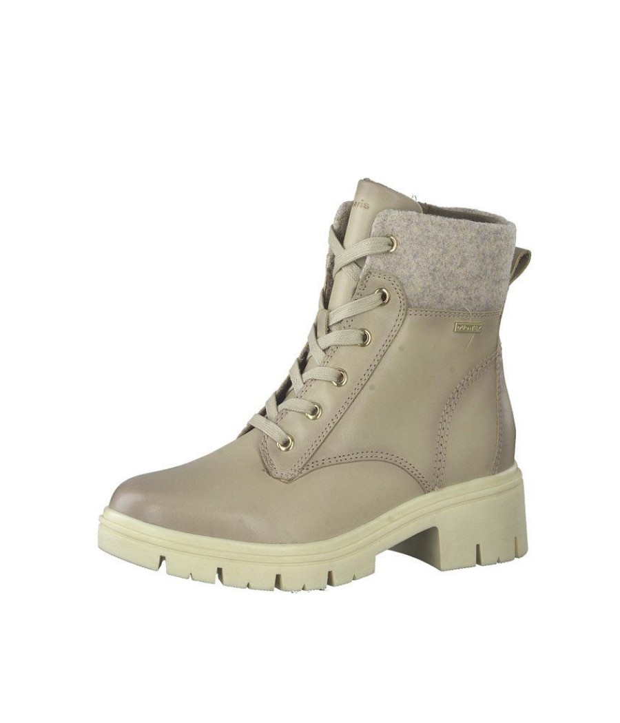 Tamaris Tamaris Fashionable Ivory Ankle Boots New