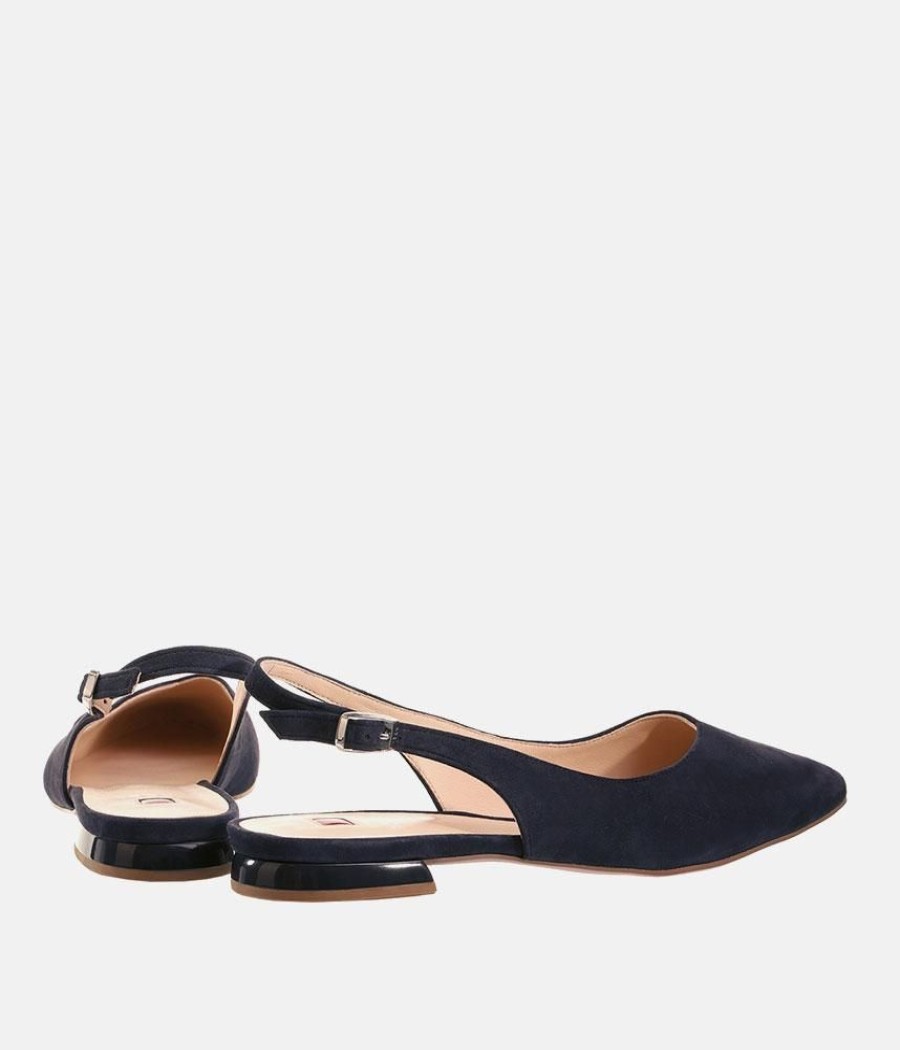 Hogl Hogl Stylish Navy Suede Slingbacks Hot