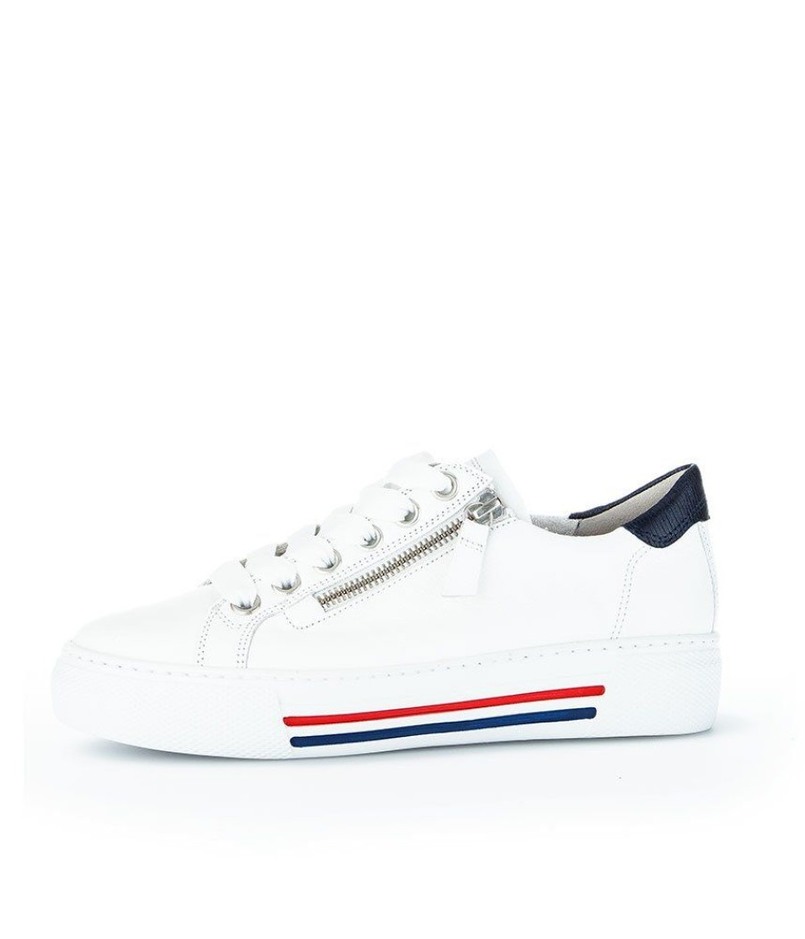 Gabor Gabor Sporty White Combi Low Top Sneaker New