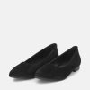 Cinderella Shoes Cinderella Shoes Premium Suede Pointy Black Ballet Flats Online