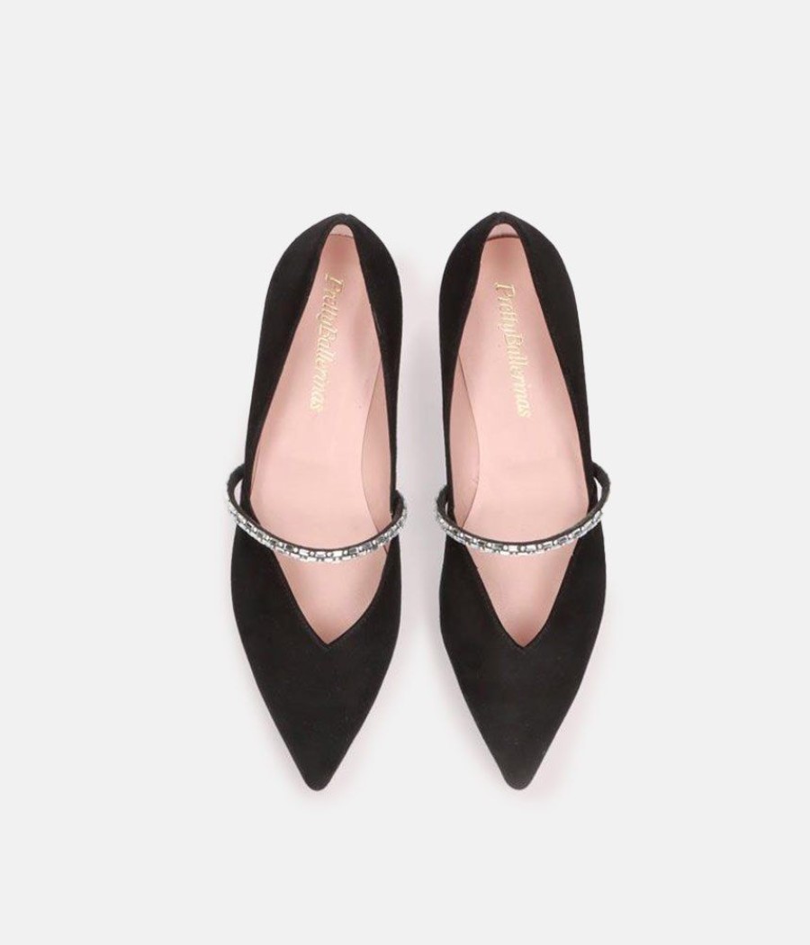 Pretty Ballerina Pretty Ballerina Fabulous Black Dressy Flats Wholesale