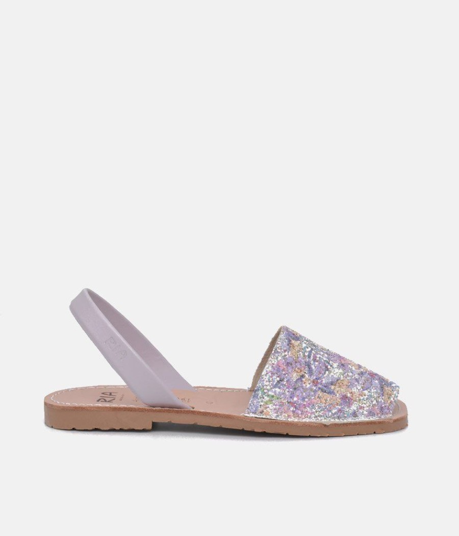 Ria Ria Pretty Glitzy Lavendar Multi Abarca Sandal Hot