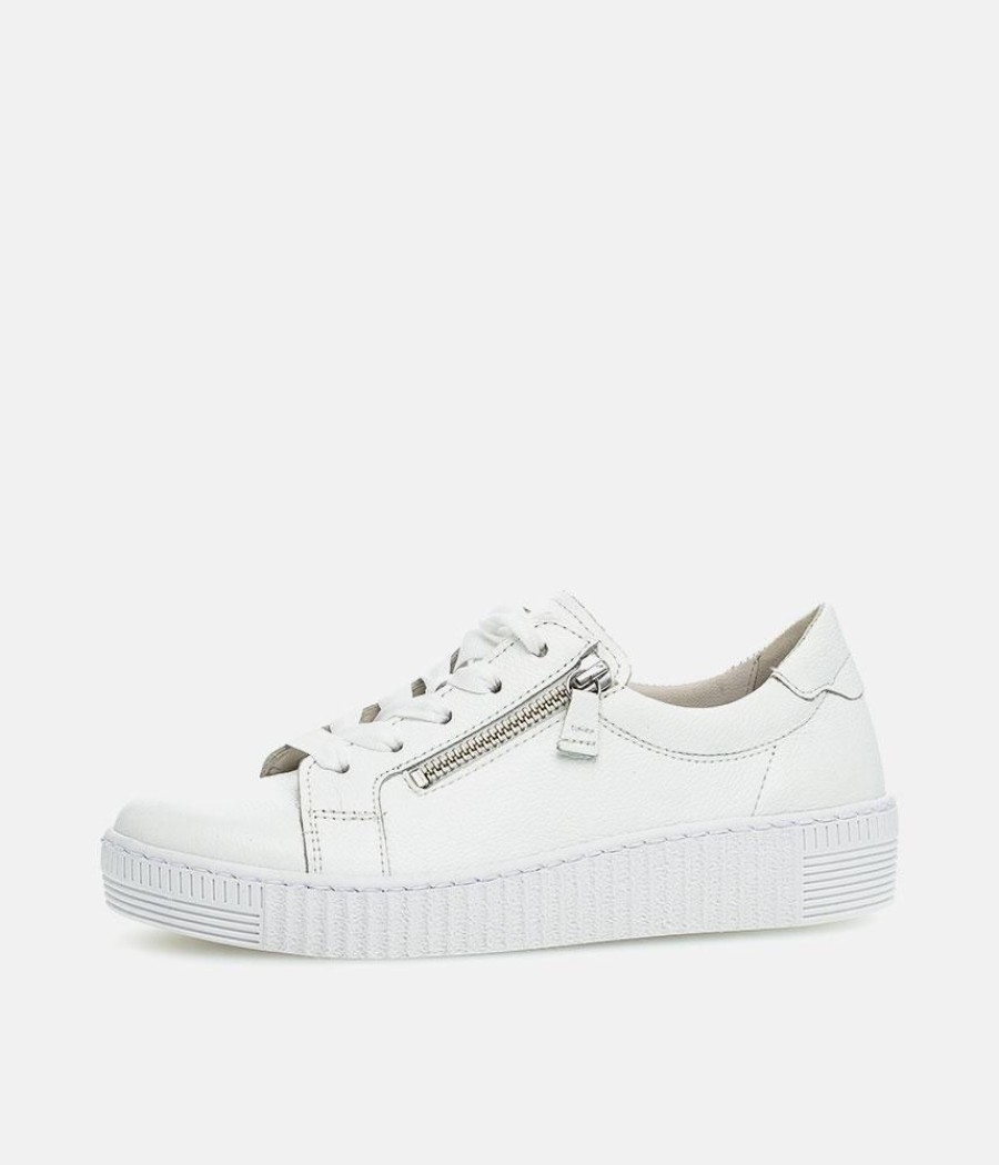 Gabor Gabor Classic White Leather Trainer Online