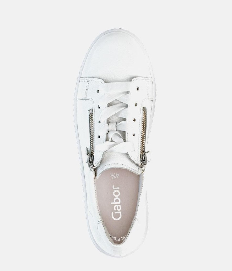 Gabor Gabor Classic White Leather Trainer Online