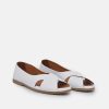 Palmiya Cute Ice White Leather Slip On Shoe Clearance