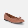 Belle & Lucy Stylish Quilted Brown Ballet Flats Clearance